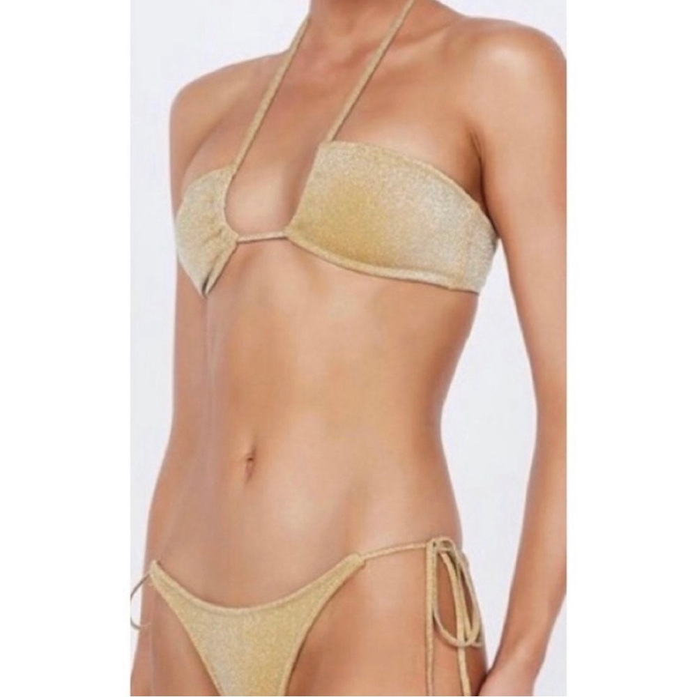 Swimwear | Tringl Aster Gold Bikini Set